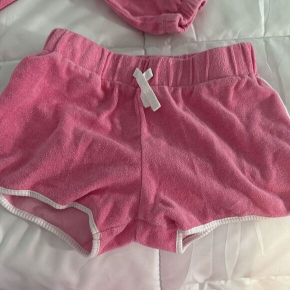 Shade Critters Pink Terry Cloth Shorts and hoodie - Picture 3 of 5